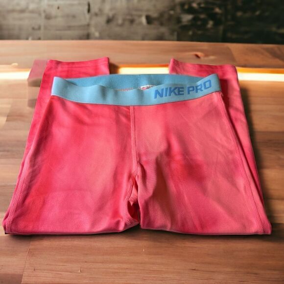 Nike Pro Dri Fit Leggings Girl’s Large - Picture 1 of 6